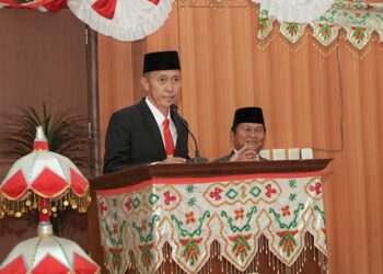 Iskandar Janji Dukung Visi Pemerintahan Provinsi dan Pusat dalam Pidato Perdananya di Paripurna.