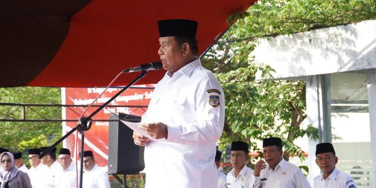 Pasca Cuti Bersama, Wabup Deddy Serukan Peningkatan Kinerja ASN Saat Apel Perdana