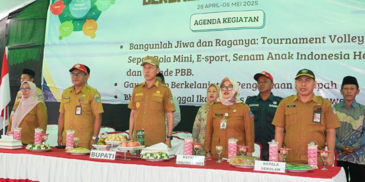 Gelar Karya P5 dan Berbagi Praktik Baik SMA N Posigadan Resmi Dibuka Bupati Iskandar