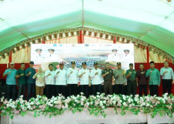 Pemkab Bolsel Dampingi Wagub Victor Dalam Acara Groundbreaking DAK PPKT Tahun 2025 di Pinolosian Timur