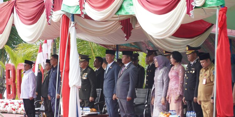 Bupati Bolsel Apresiasi Tinggi Kinerja Polres Bolsel pada Upacara HUT Bhayangkara ke-79