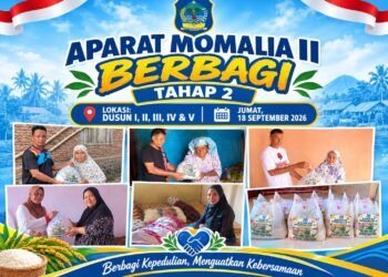 Dari Siltap untuk Sesama, Aparat Desa Momalia II Mulai Program Berbagi