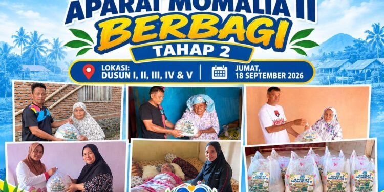 Dari Siltap untuk Sesama, Aparat Desa Momalia II Mulai Program Berbagi